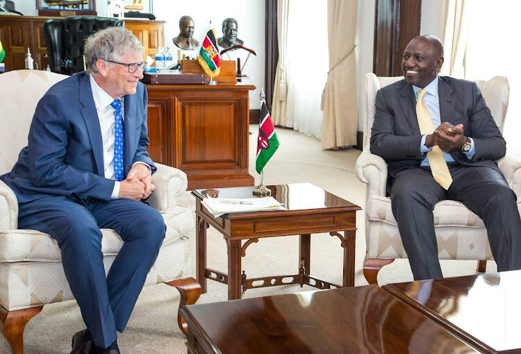 BILL GATES ARRIVES IN KENYA