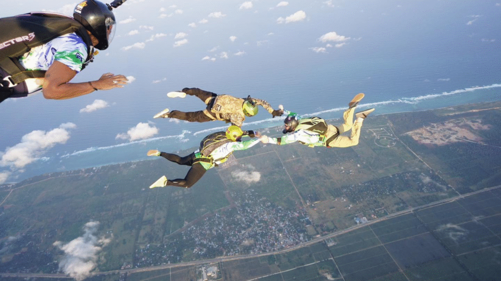 Formation skydiving